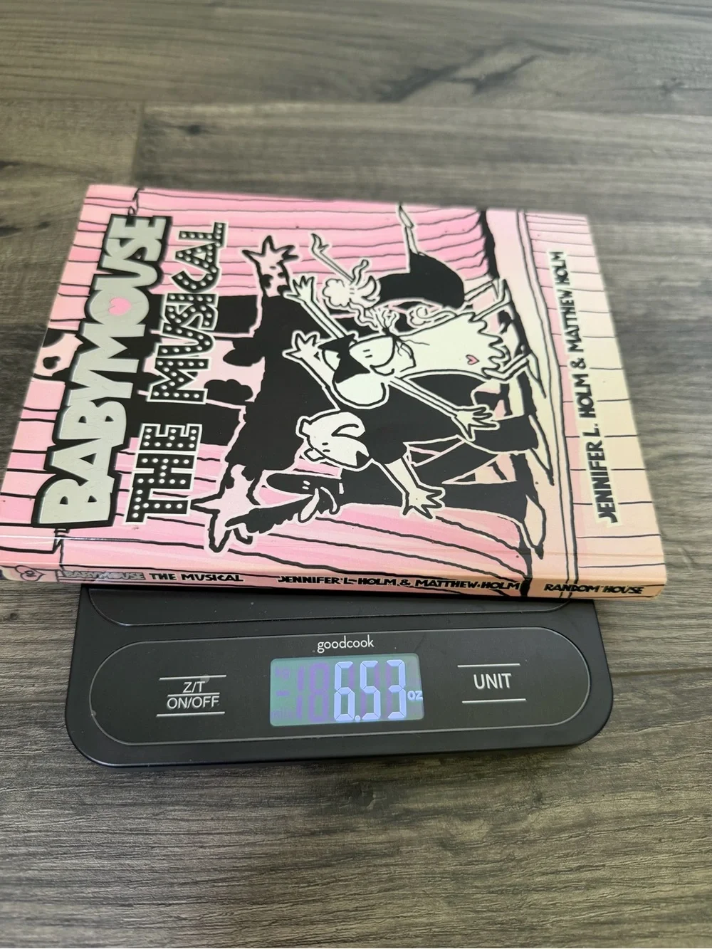 Babymouse The Musical Hardcover Book - Pink & Black